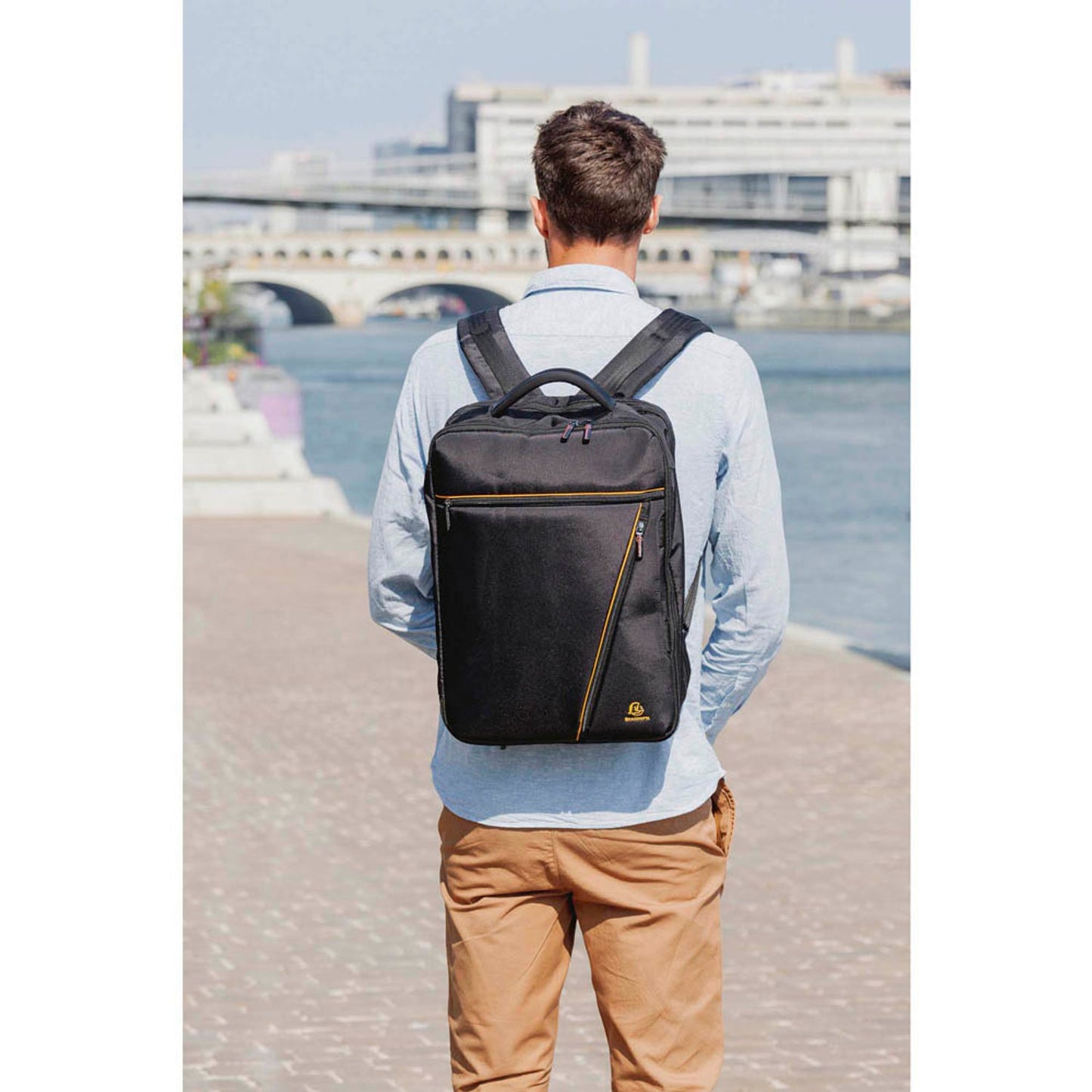 Exacompta Laptoptasche Dual Exactive Kunstfaser schwarz bis 39,6 cm (15,6 Zoll) | 17734E