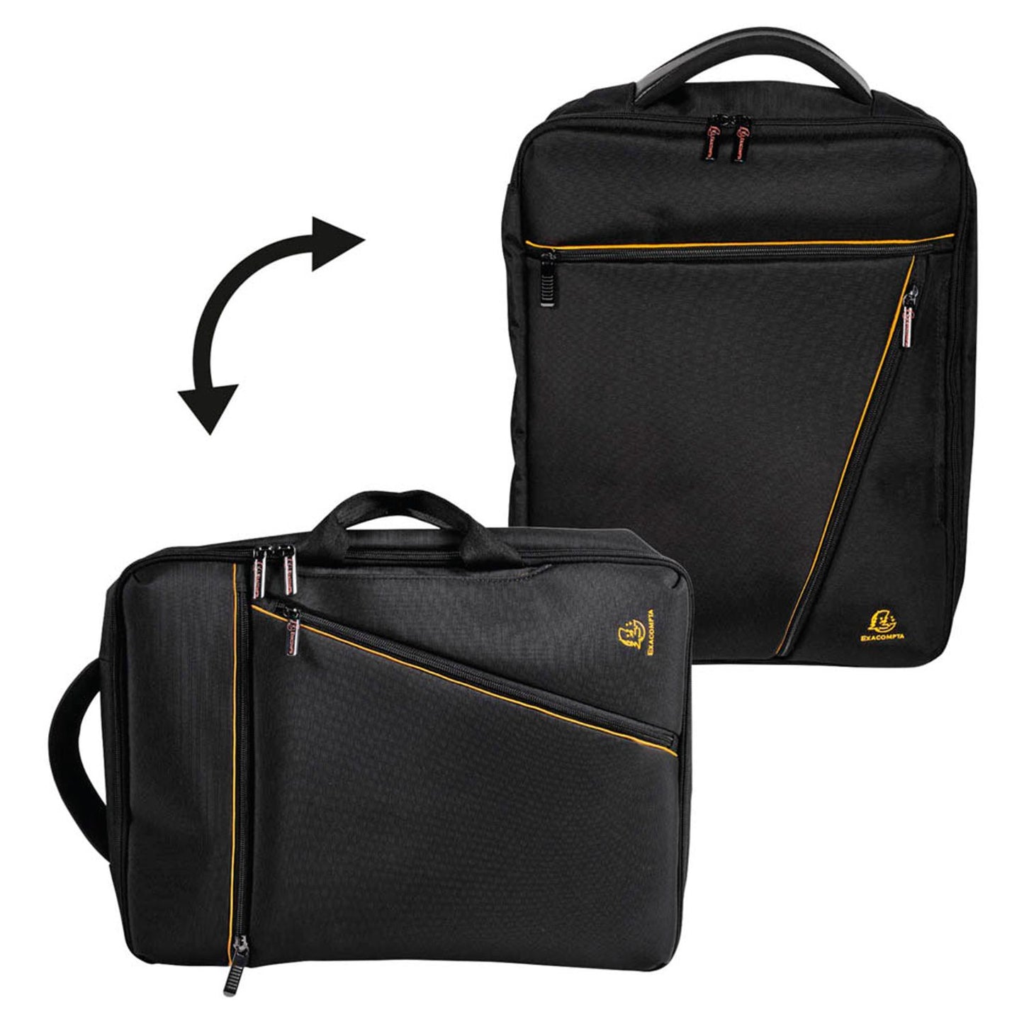 Exacompta Laptoptasche Dual Exactive Kunstfaser schwarz bis 39,6 cm (15,6 Zoll) | 17734E