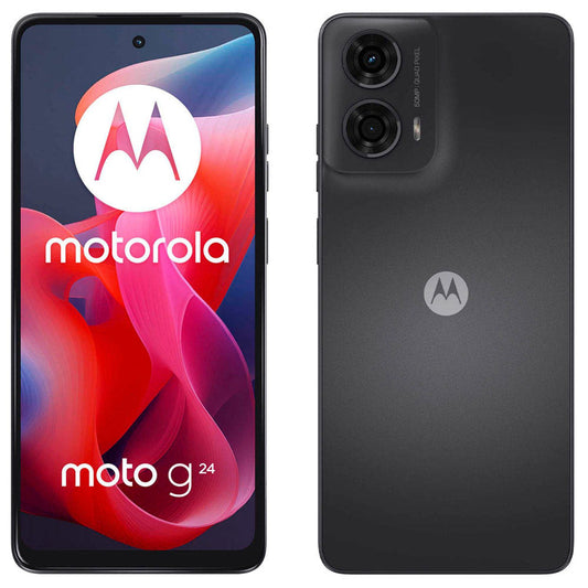 MOTOROLA moto g24 Dual-SIM-Smartphone charcoal-black 128 GB | PB180019SE