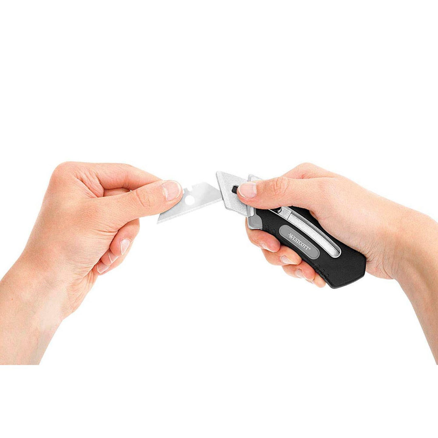 WESTCOTT Collapsible Utility Knife Cuttermesser schwarz 18 mm | E-84029 00