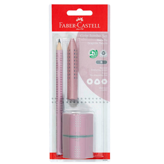 FABER-CASTELL GRIP Bleistift-Set B rose shadow | 580082