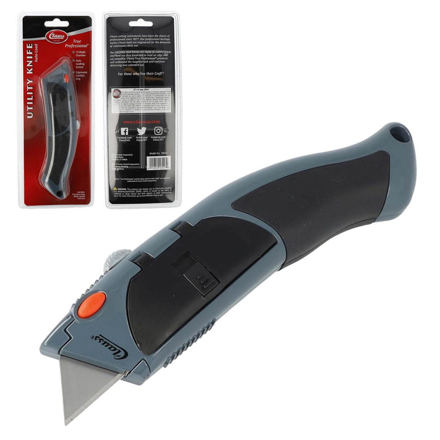 Clauss Cuttermesser grau 18 mm | CL-18026 00