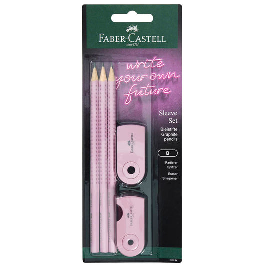FABER-CASTELL GRIP 2001 Bleistift-Set B rose shadows | 217084