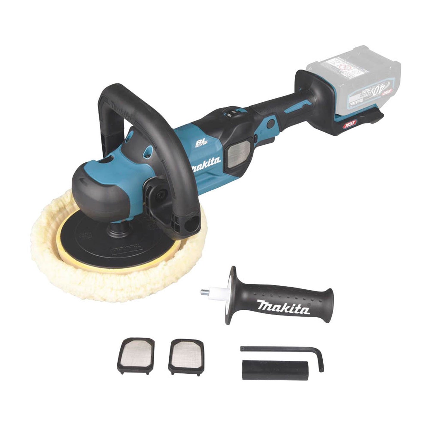 makita Akku-Poliermaschine 600-2200 /min-1, 40,0 V max., ohne Akku | PV001GZ