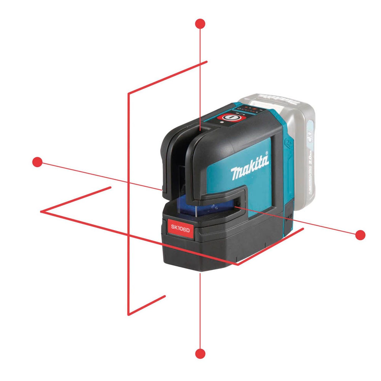 makita Akku-Kreuzlinienlaser 12,0 V, ohne Akku | SK106DZ
