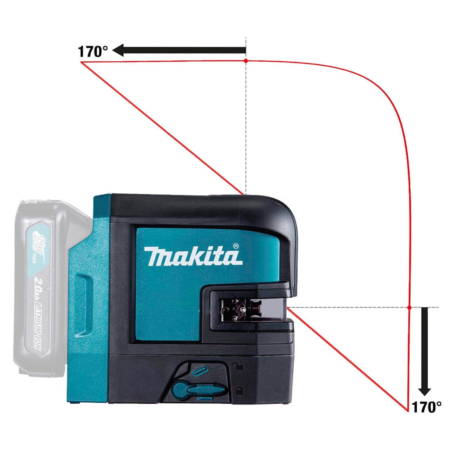 makita Akku-Kreuzlinienlaser 12,0 V, ohne Akku | SK106DZ