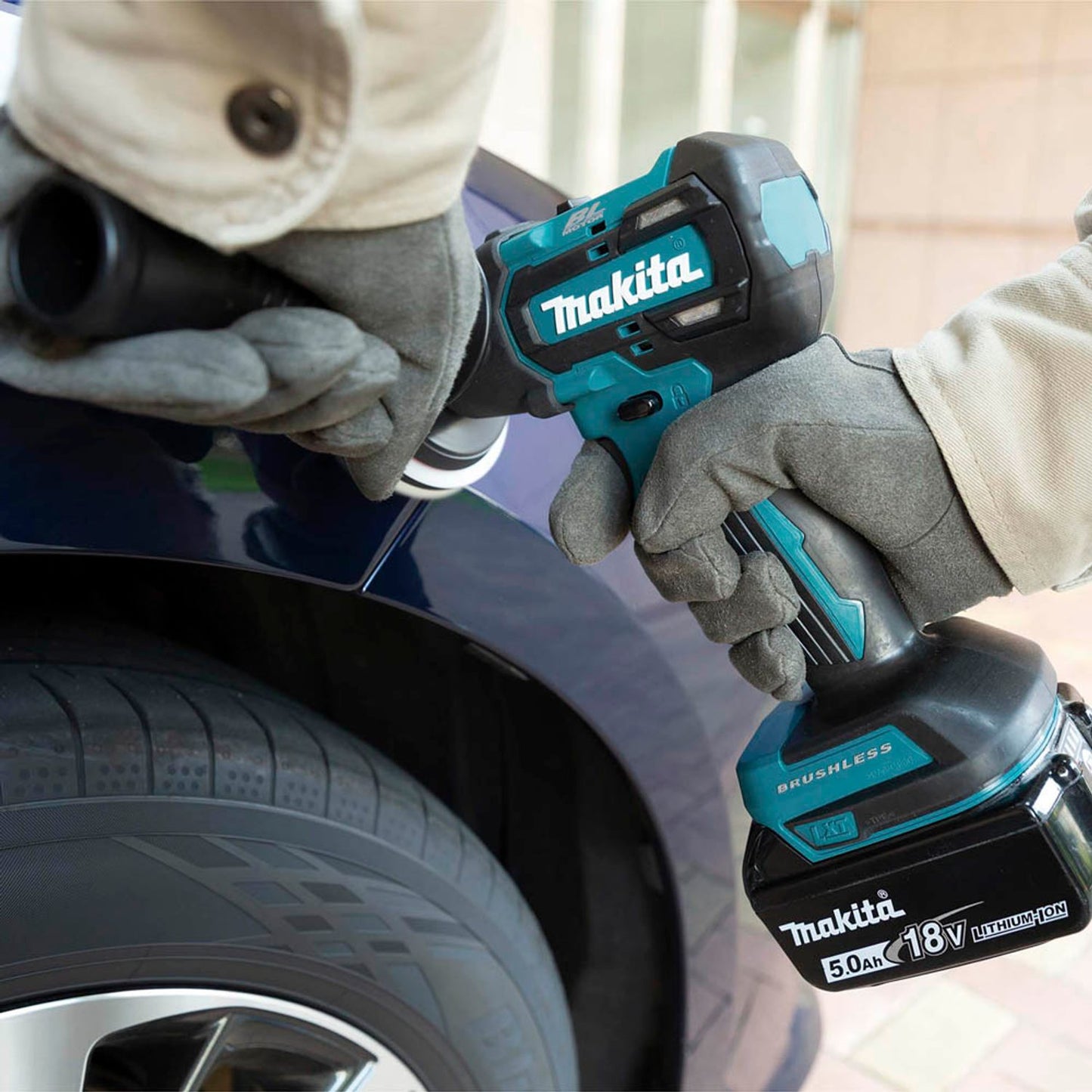 makita Akku-Schleifer und -Poliermaschine 0-2800/9500 /min-1, 18,0 V, ohne Akku | DPV300Z