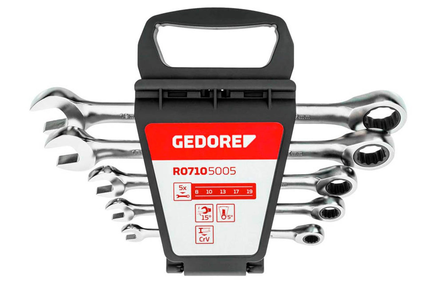 GEDOREred Ring-Maulschlüssel-Satz