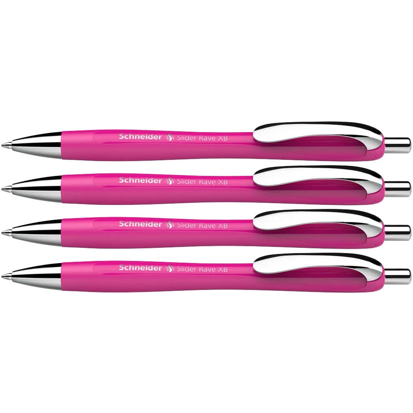 Schneider + 1 GRATIS: Kugelschreiber Slider Rave XB pink, Schreibfarbe: blau, . + GRATIS 1 Slider Rave XB pink | 132554 | 1 Aktionspack = 3 St.