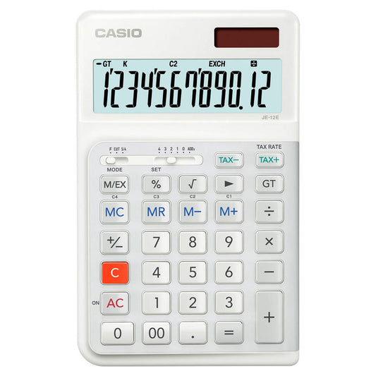 CASIO Tischrechner weiß | JE-12E-WE