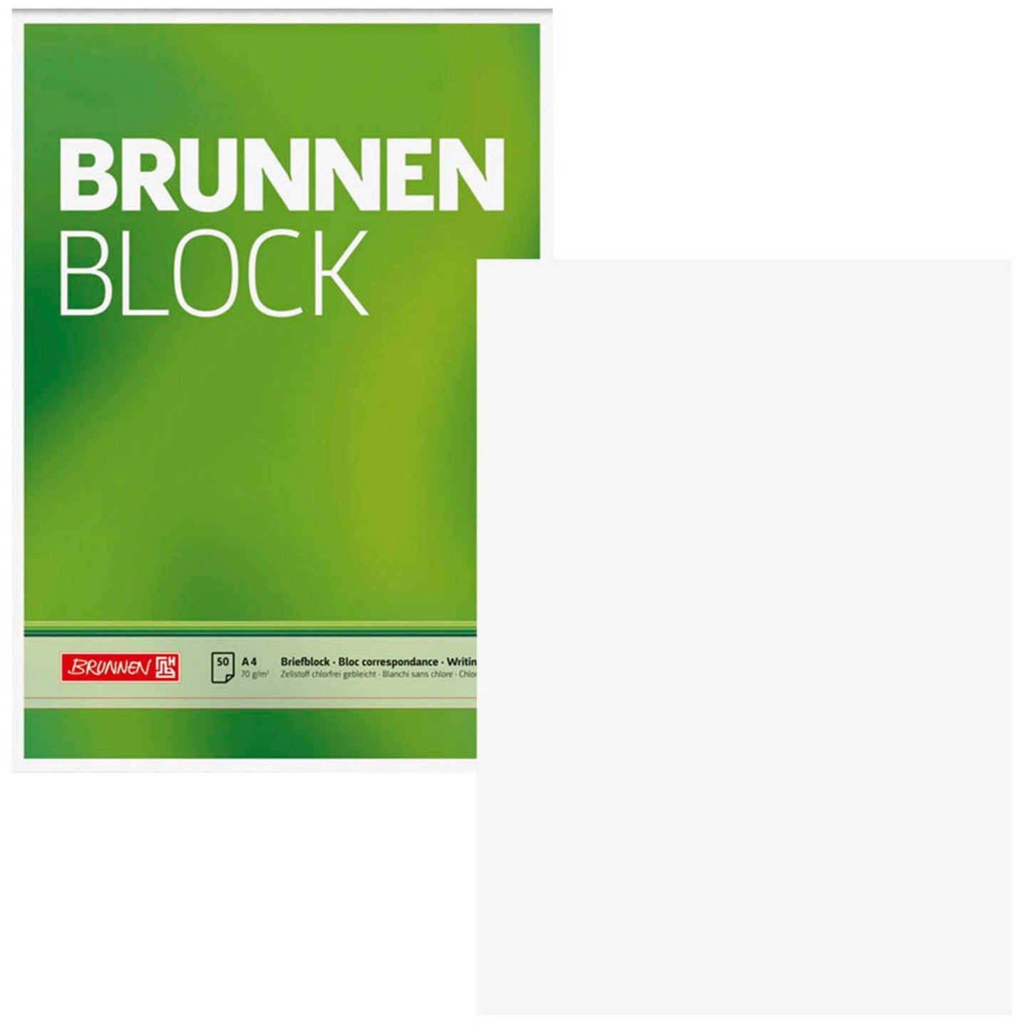 BRUNNEN Briefblock DIN A4 blanko