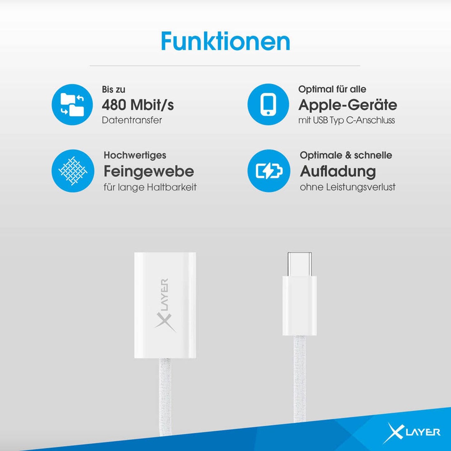 XLAYER USB C/Lightning Adapter | 220330