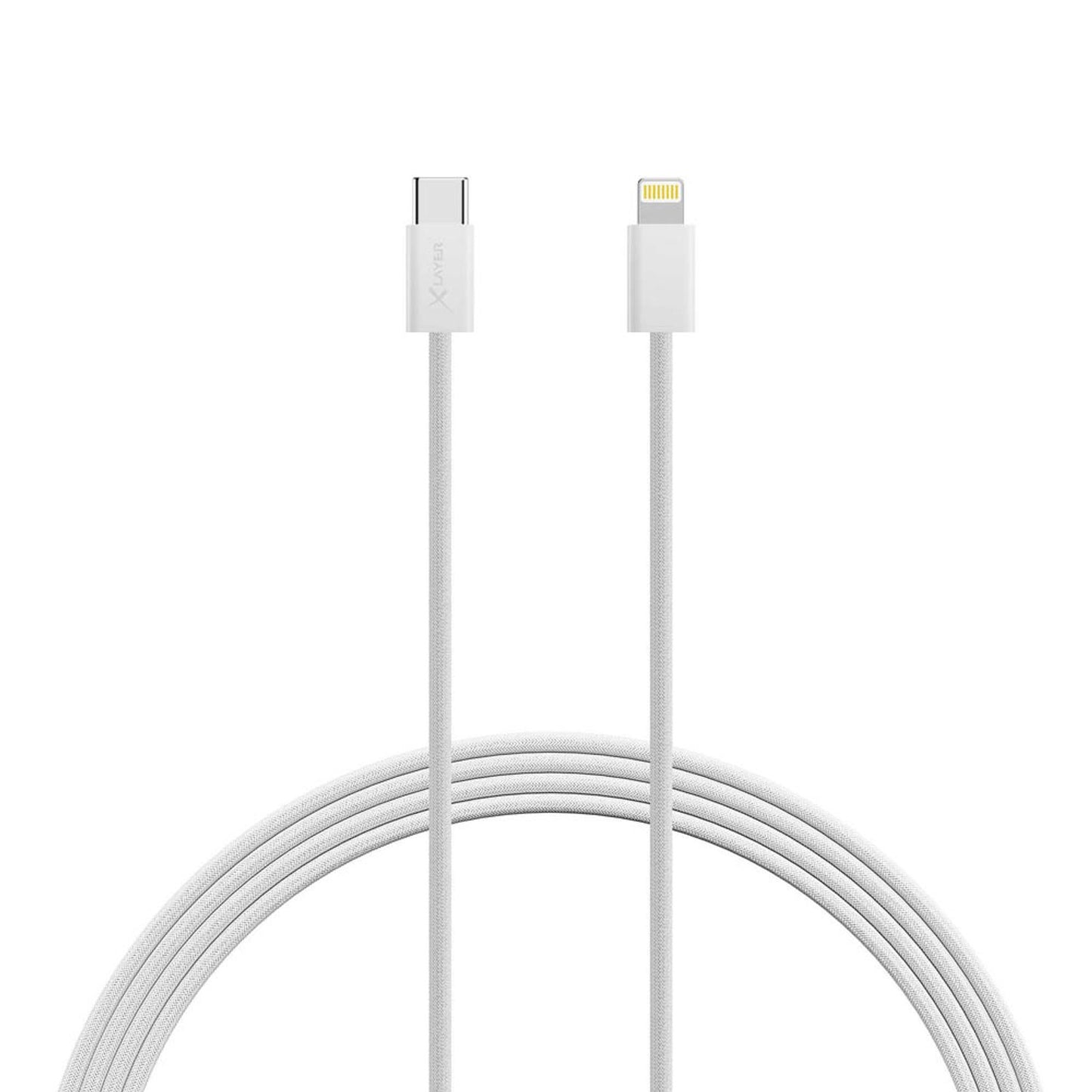 XLAYER USB C/Lightning Kabel 2,0 m weiß | 220309