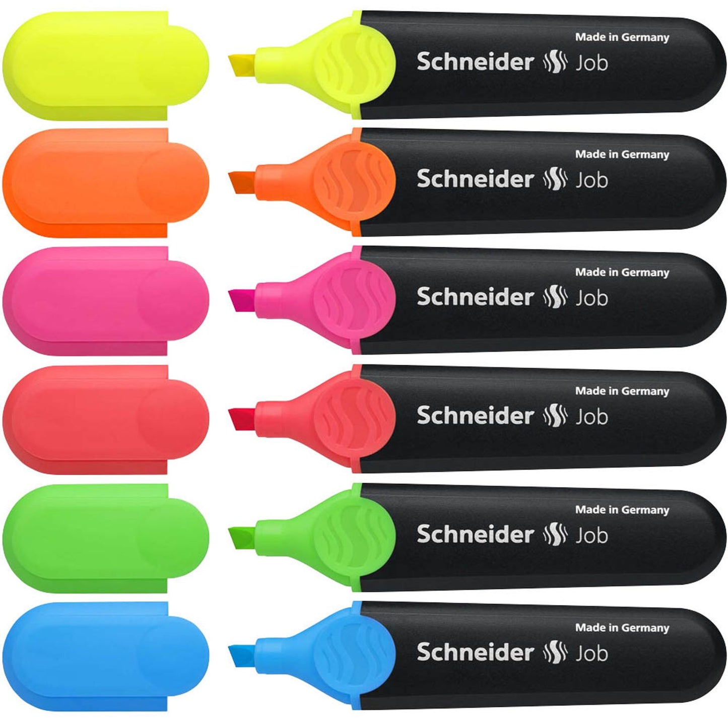 Schneider Job Textmarker farbsortiert | 50-115096 | 1 Pack = 6 St.