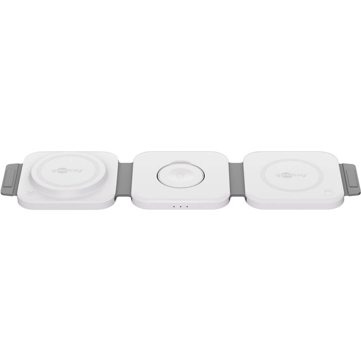 goobay 3-in-1 Induktive Ladestation weiß, 15 Watt | 65312