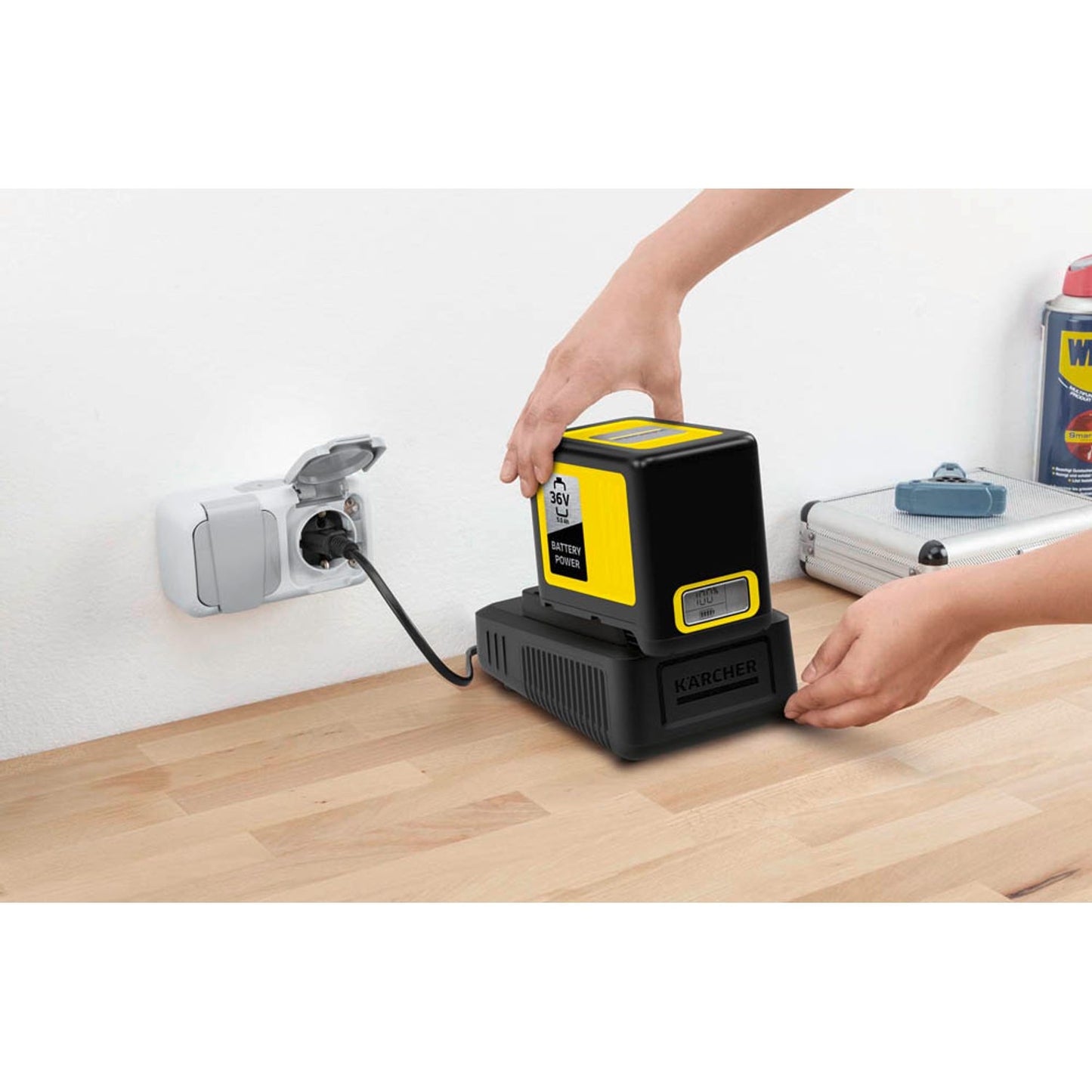 KÄRCHER Werkzeugakku mit Schnellladegerät STARTER KIT BATTERY POWER 36/50 Lithium-Ionen 5,0 Ah | 24450650