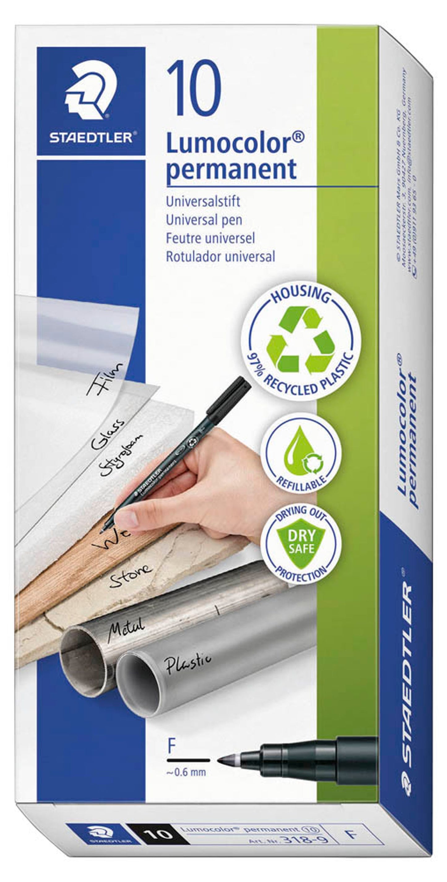 STAEDTLER Lumocolor Folienstifte permanent