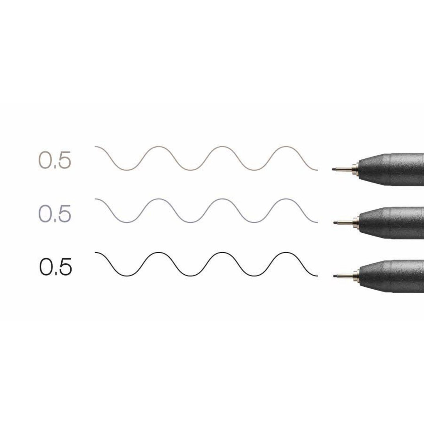 COPIC® Multiliner Fineliner schwarz 0,5 mm | 22075633 | 1 Pack = 3 St.