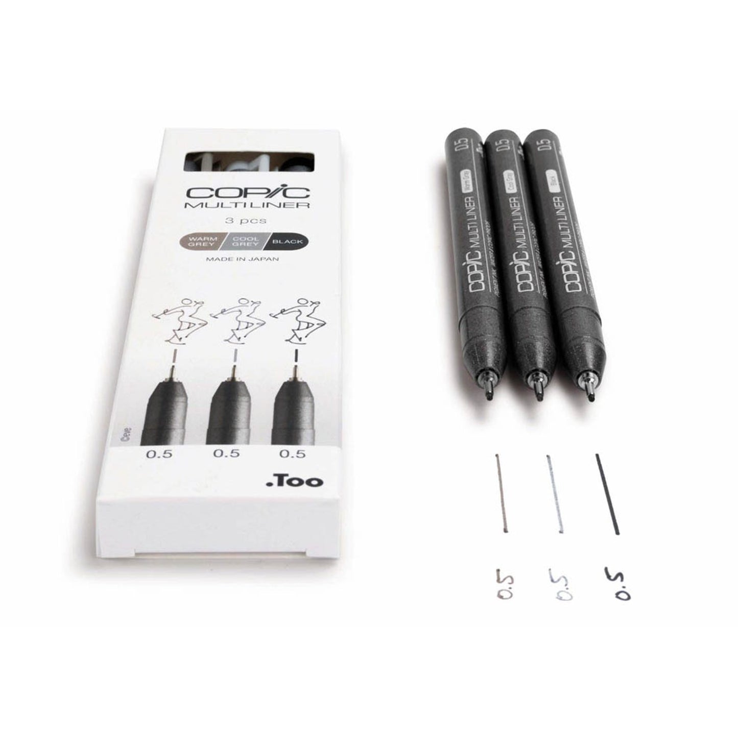 COPIC® Multiliner Fineliner schwarz 0,5 mm | 22075633 | 1 Pack = 3 St.