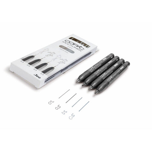 COPIC® Multiliner Fineliner farbsortiert 0.3 + 0.5 mm | 22075634 | 1 Pack = 4 St.