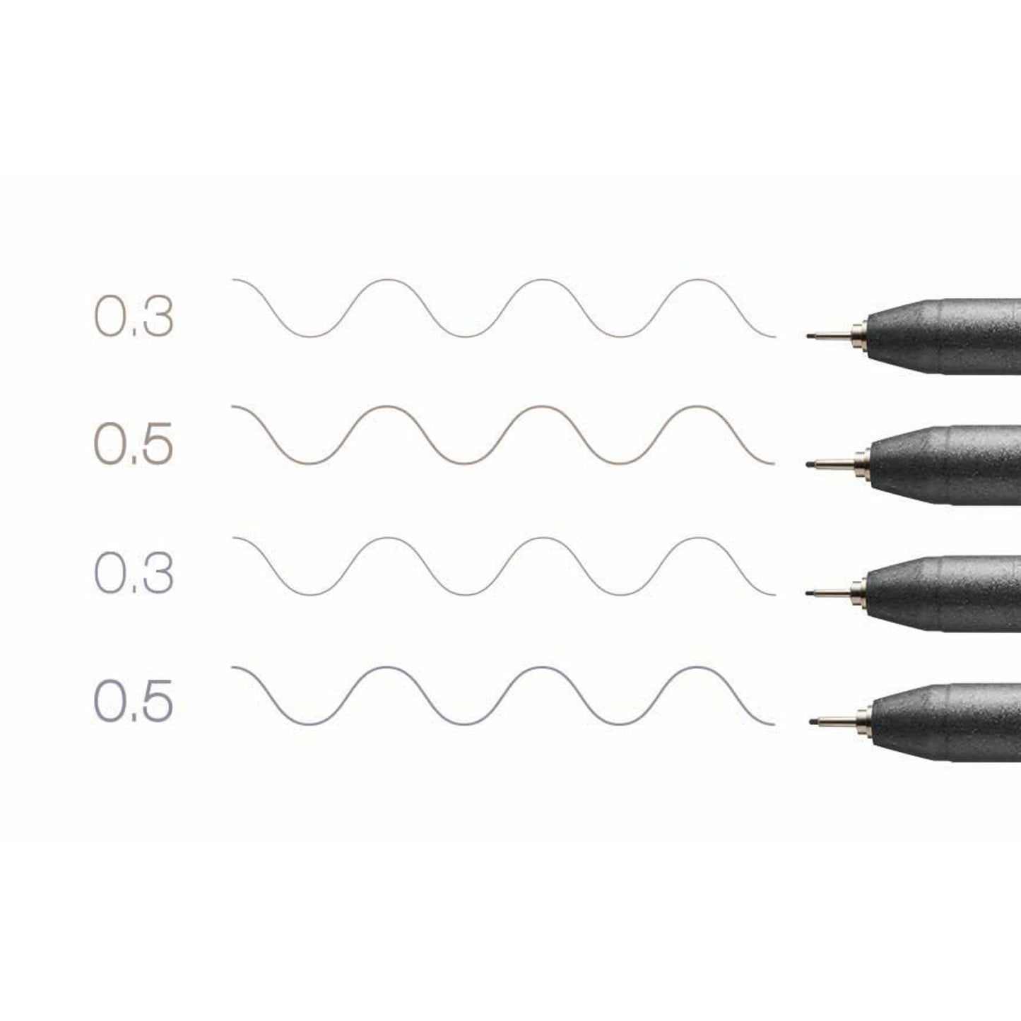 COPIC® Multiliner Fineliner farbsortiert 0.3 + 0.5 mm | 22075634 | 1 Pack = 4 St.
