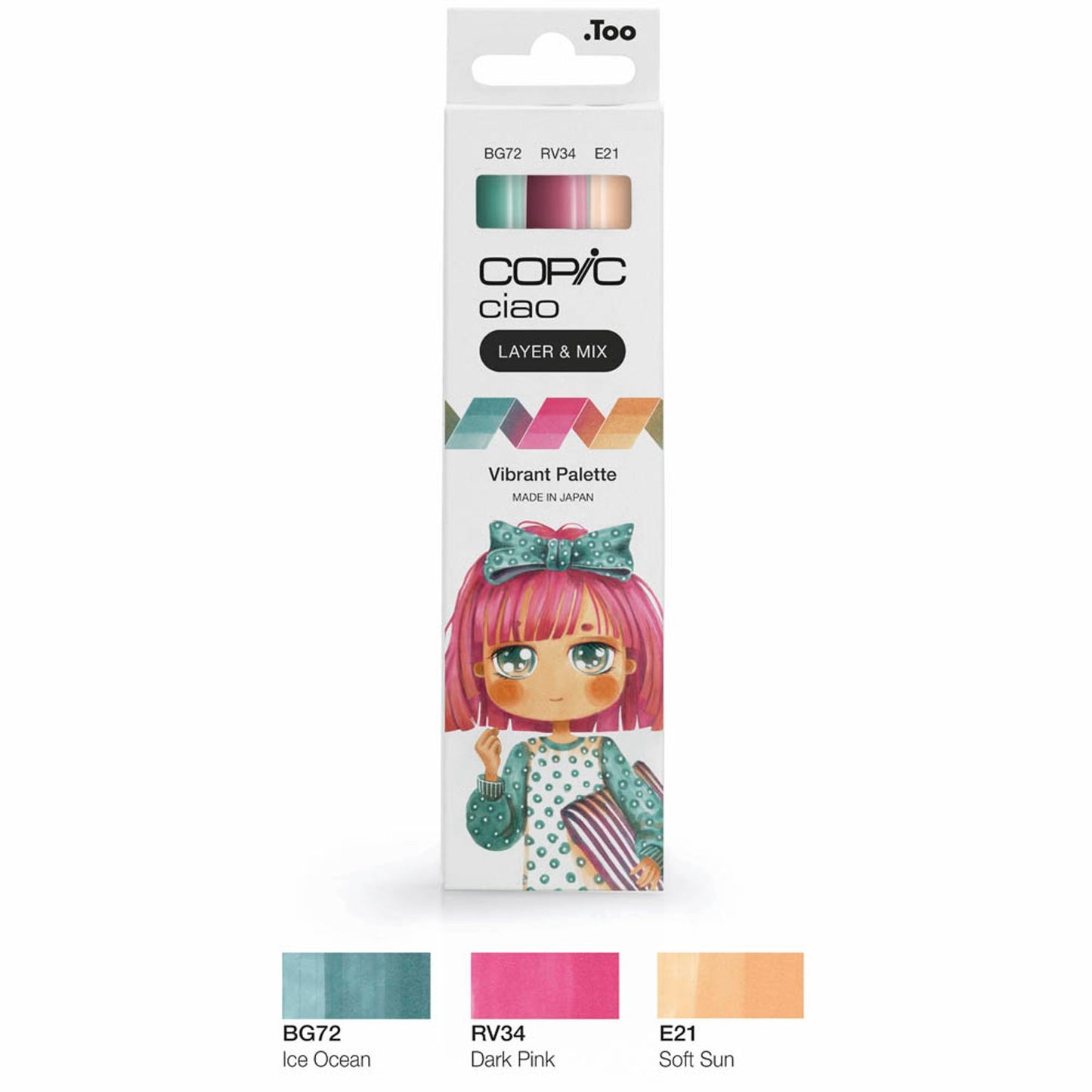 COPIC® Ciao Palette Layoutmarker-Set farbsortiert 1,0 + 6,0 mm, 3 St.