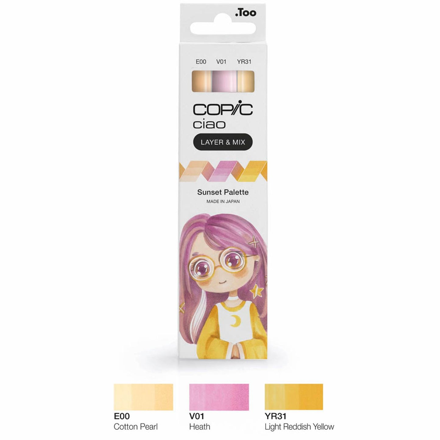 COPIC® Ciao Palette Layoutmarker-Set farbsortiert 1,0 + 6,0 mm, 3 St.