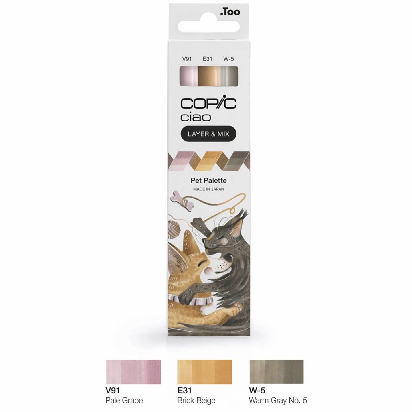 COPIC® Ciao Palette Layoutmarker-Set farbsortiert 1,0 + 6,0 mm, 3 St.