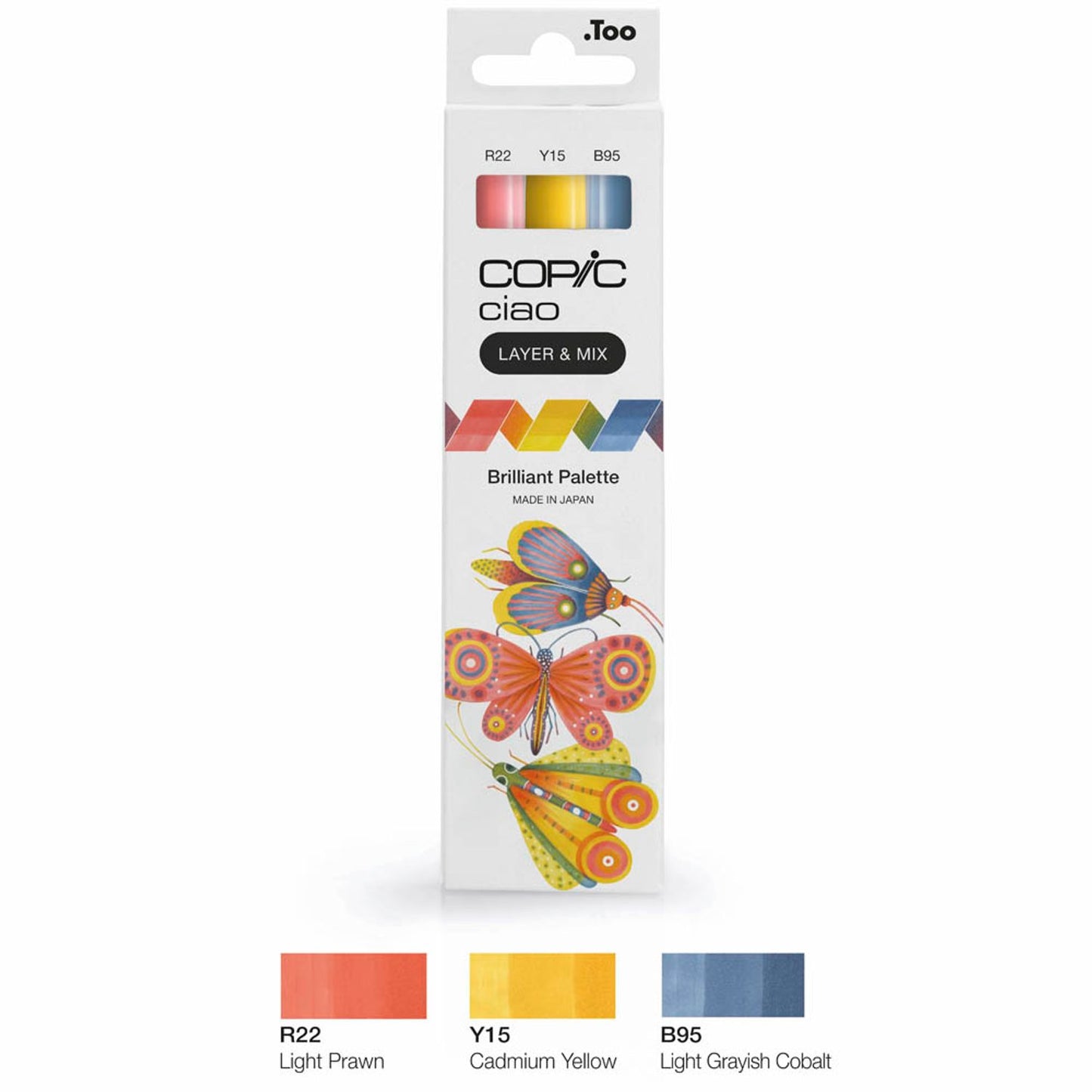 COPIC® Ciao Palette Layoutmarker-Set farbsortiert 1,0 + 6,0 mm, 3 St.