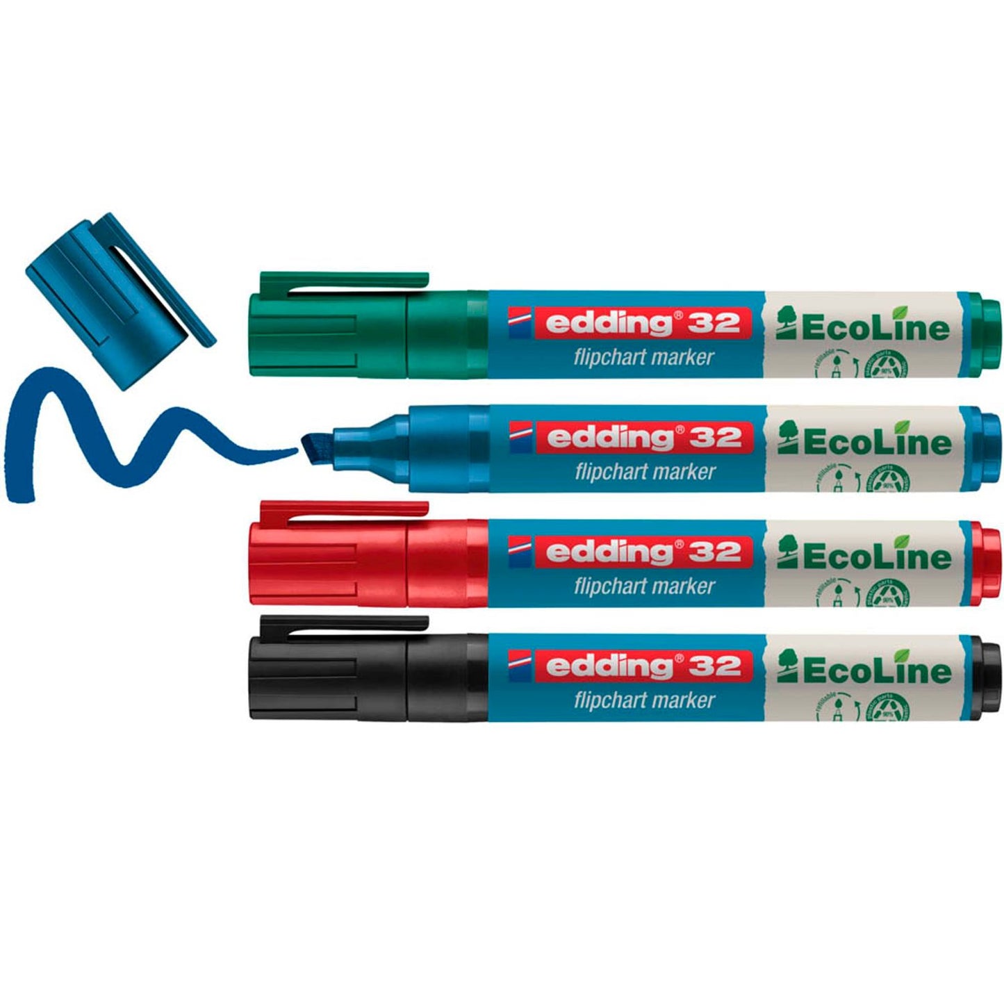 edding 32 Ecoline Flipchart-Marker 1,0 - 5,0 mm,  St.