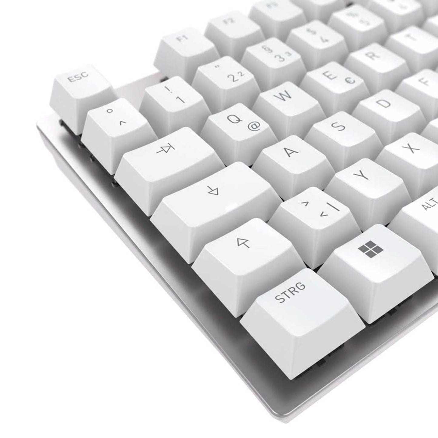 CHERRY KC 200 MX Tastatur kabelgebunden weiß-silber | G80-3950LHBDE-1