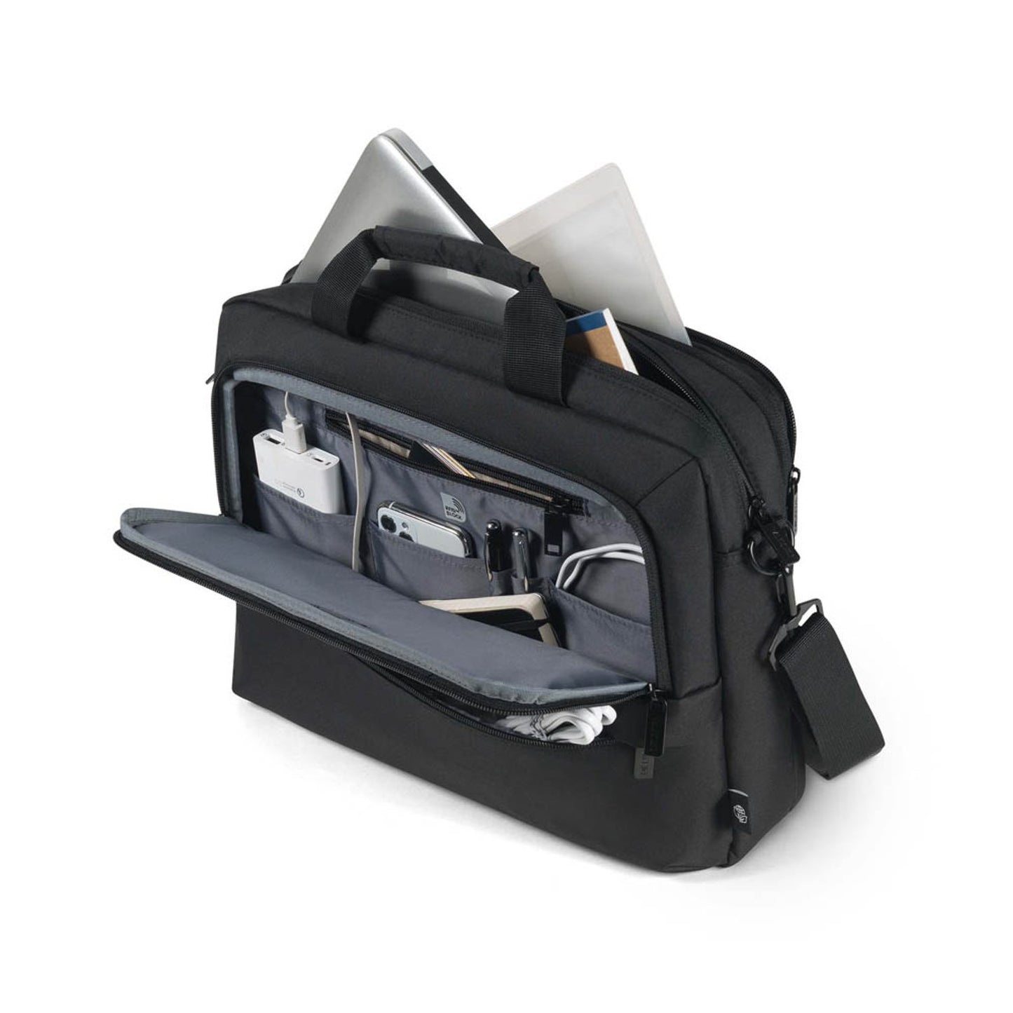 DICOTA Laptoptasche Eco Top Traveller Core Kunstfaser schwarz bis 35,8 cm (14,1 Zoll) | D32033-RPET