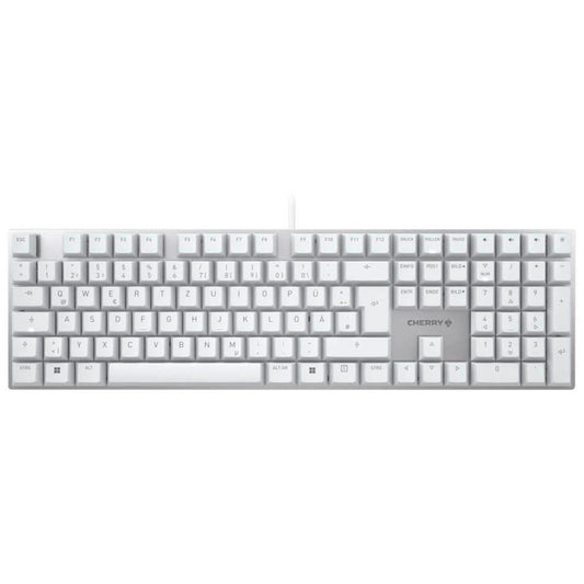 CHERRY KC 200 MX Tastatur kabelgebunden weiß-silber | G80-3950LHBDE-1