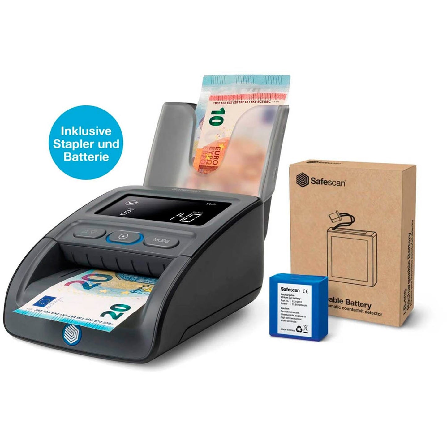 Safescan Geldscheinprüfgerät 155-S (G2) Complete | 112-0732