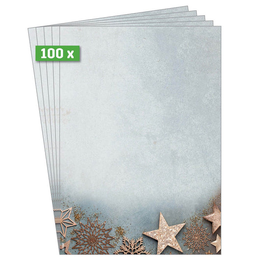 SIGEL Weihnachtsbriefpapier Glamorous Christmas Motiv DIN A4 90 g/qm | DP430 | 1 Pack = 100 Blatt