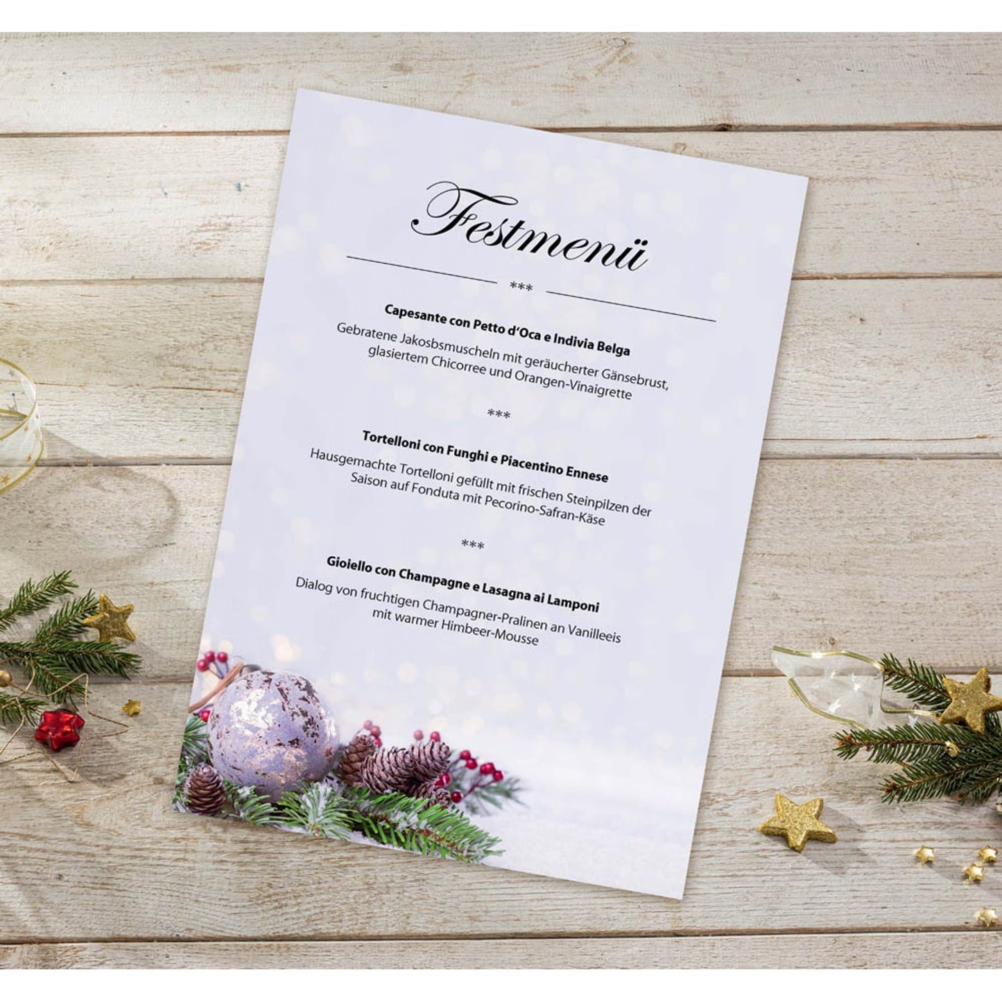 SIGEL Weihnachtsbriefpapier Charmful Christmas Motiv DIN A4 90 g/qm | DP443 | 1 Pack = 25 Blatt