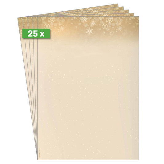 SIGEL Weihnachtsbriefpapier Christmas Night Motiv DIN A4 90 g/qm | DP633 | 1 Pack = 25 Blatt