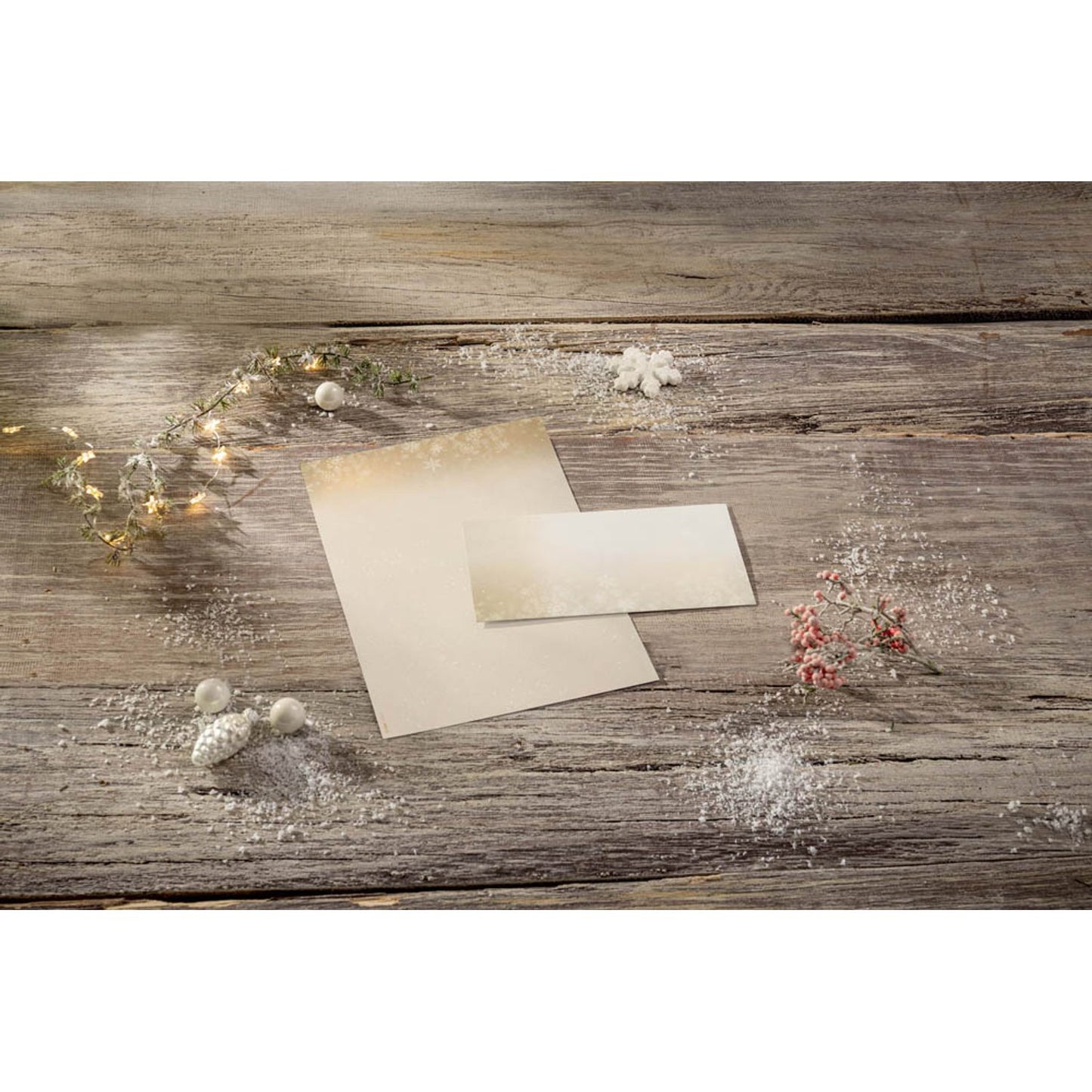 SIGEL Weihnachtsbriefpapier Christmas Night Motiv DIN A4 90 g/qm | DP633 | 1 Pack = 25 Blatt
