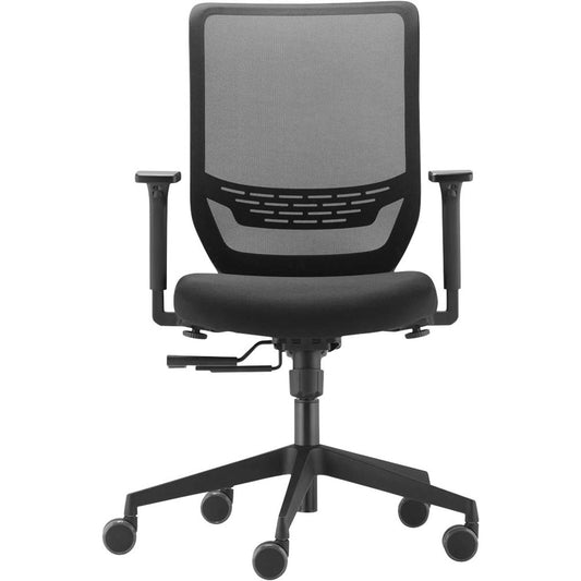 Trendoffice by Dauphin Bürostuhl to-sync work mesh, Stoff schwarz, Gestell schwarz | 9242SY1FVKGS