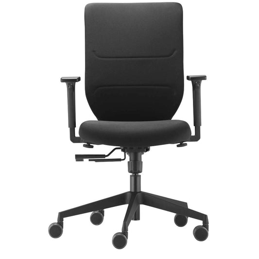 Trendoffice by Dauphin Bürostuhl to-sync work comfort, Stoff schwarz, Gestell schwarz | 9247SY1FVKGS