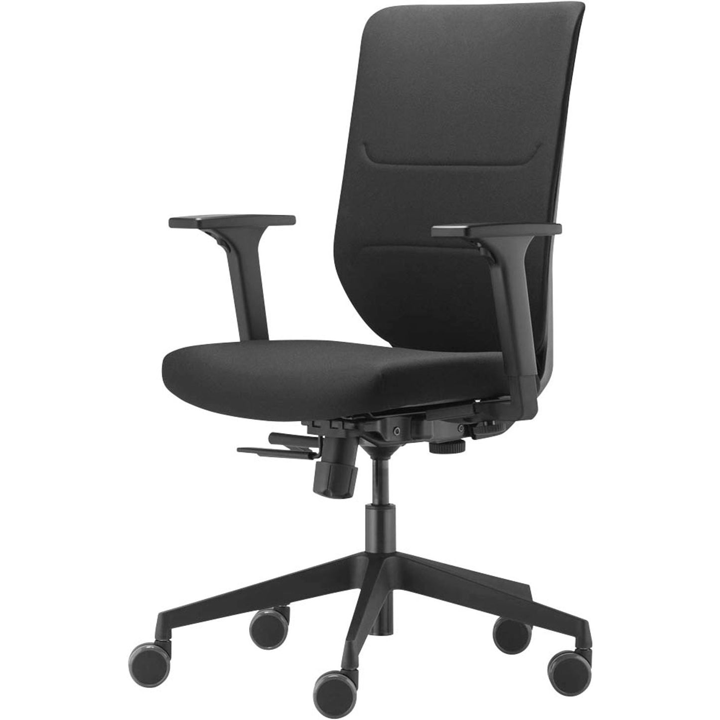 Trendoffice by Dauphin Bürostuhl to-sync work comfort, Stoff schwarz, Gestell schwarz | 9247SY1FVKGS