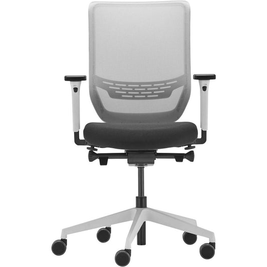 Trendoffice by Dauphin Bürostuhl to-sync work mesh, Stoff weiß, Gestell weiß | 9242SY2FVKVW