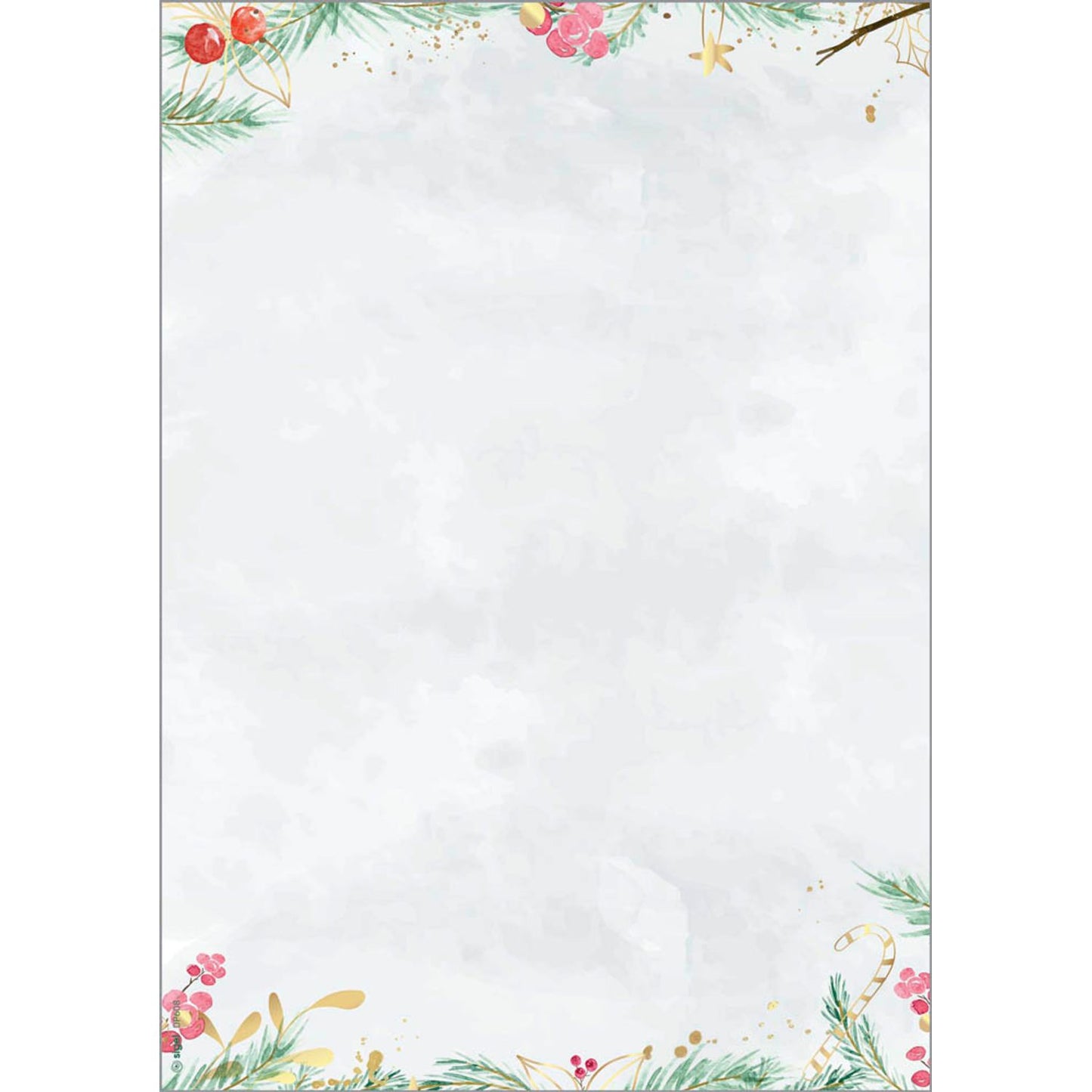 SIGEL Weihnachtsbriefpapier Christmas Magic Motiv DIN A4 90 g/qm | DP608 | 1 Pack = 25 Blatt