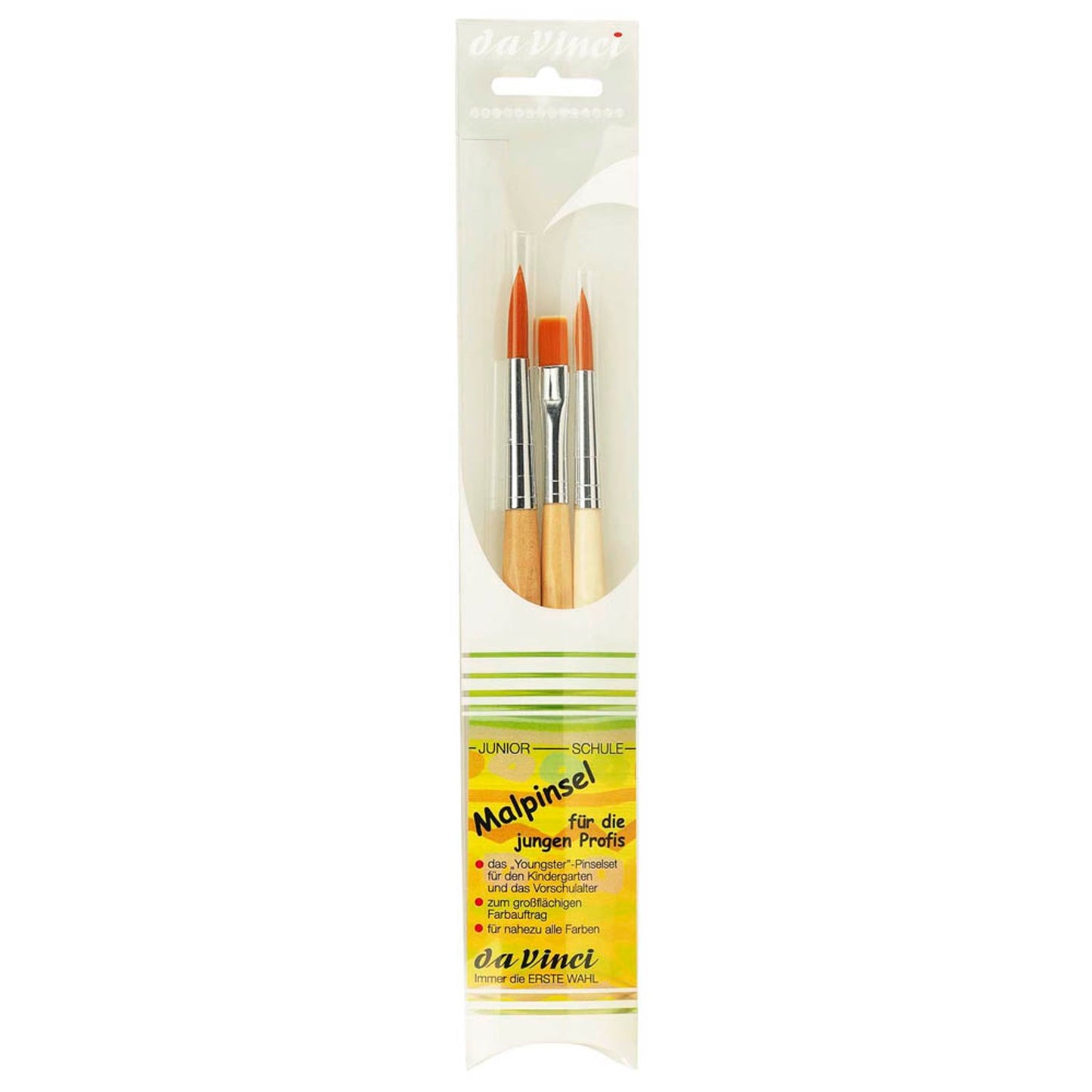 da Vinci Junior Pinsel-Set Größe 8, 8, 12, 3-teilig | GH4234 | 1 Pack = 3 St.