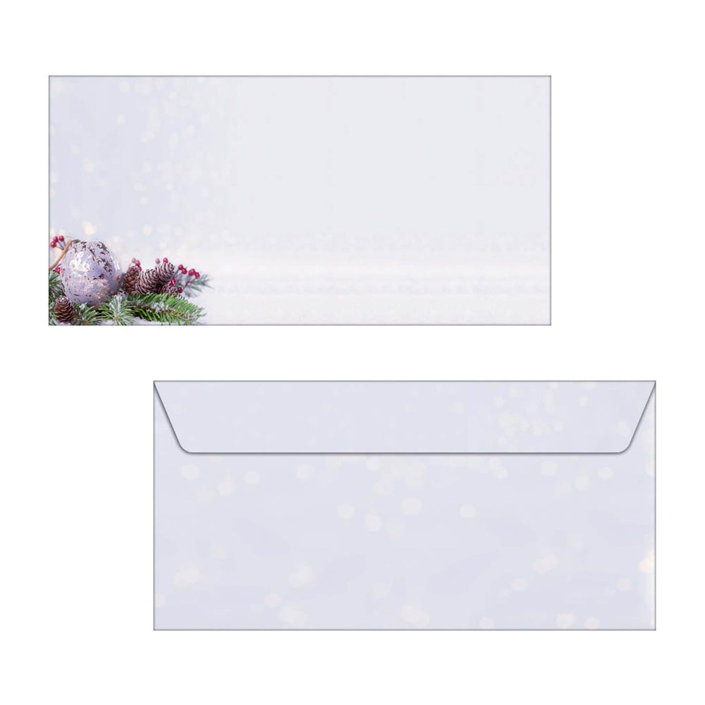 SIGEL Weihnachtsbriefumschläge Charmful Christmas DIN lang ohne Fenster | DU443 | 1 Pack = 25 St.