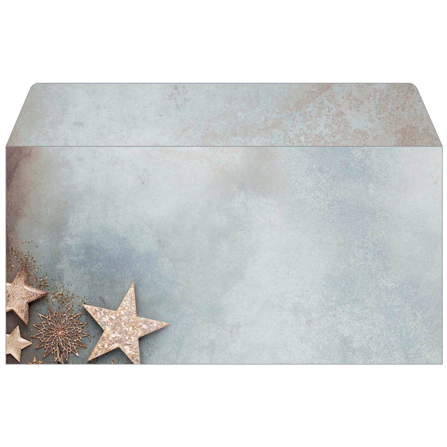 SIGEL Weihnachtsbriefumschläge Glamorous Christmas DIN lang ohne Fenster | DU430 | 1 Pack = 50 St.