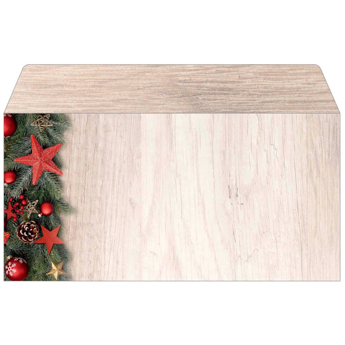 SIGEL Weihnachtsbriefumschläge Chalet Style DIN lang ohne Fenster | DU442 | 1 Pack = 50 St.