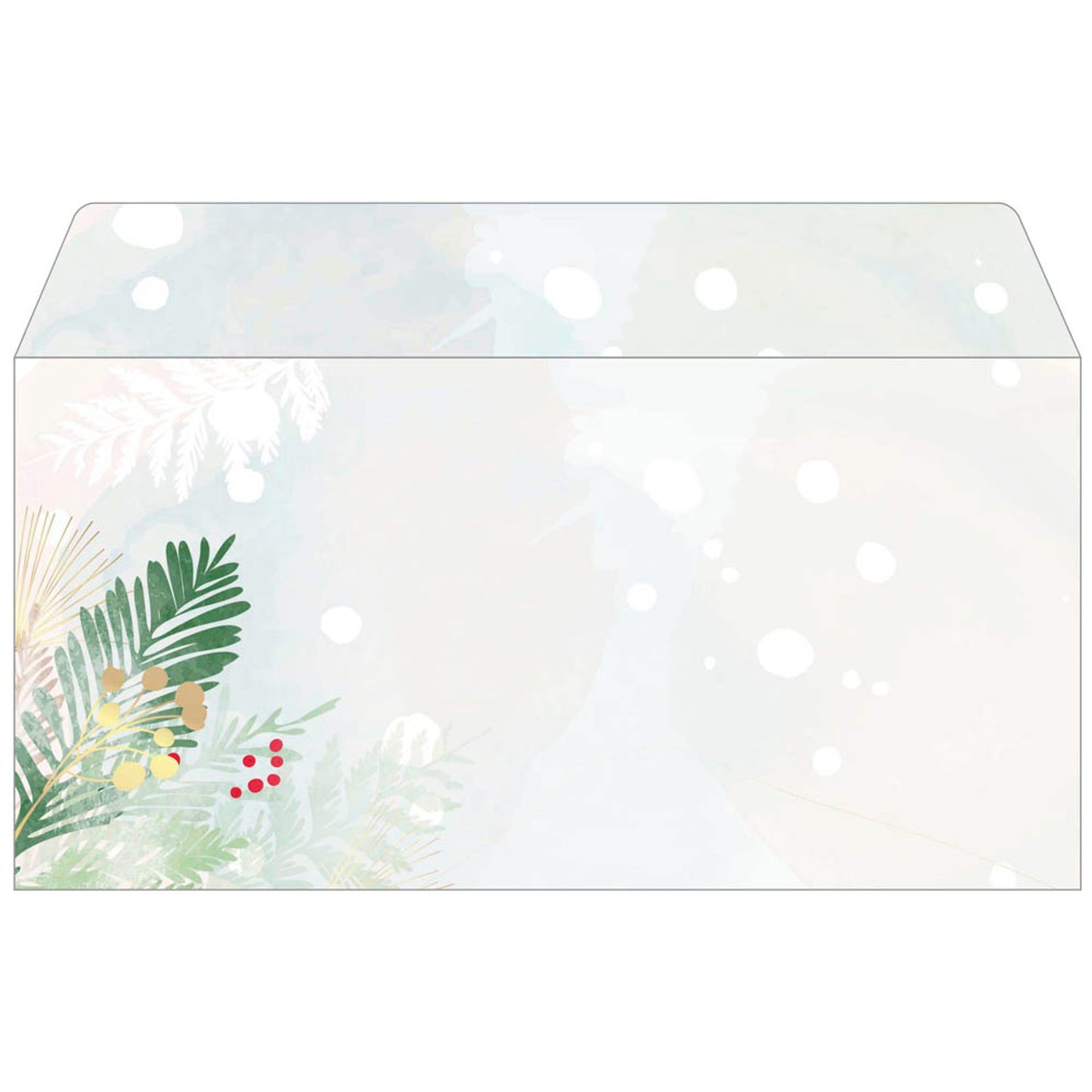 SIGEL Weihnachtsbriefumschläge Christmas Forest DIN lang ohne Fenster | DU481 | 1 Pack = 50 St.