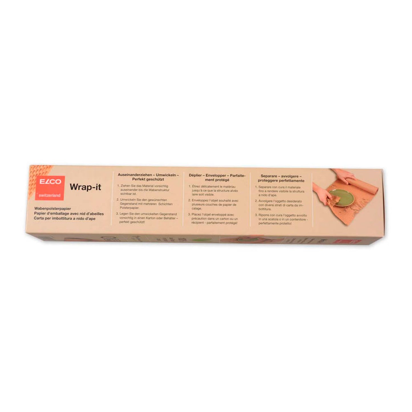 ELCO Waben-Packpapier Wrap-it 35,0 cm x 10,0 m braun | 818750011
