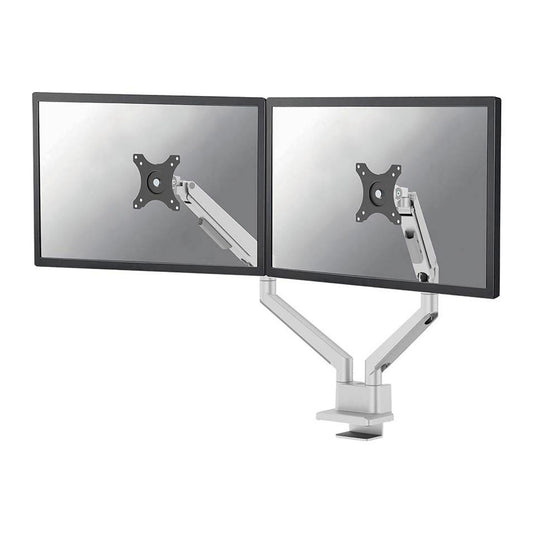 Neomounts Monitor-Halterung silber für 2 Monitore, Tischklemme, Tischbohrung | DS70-250SL2